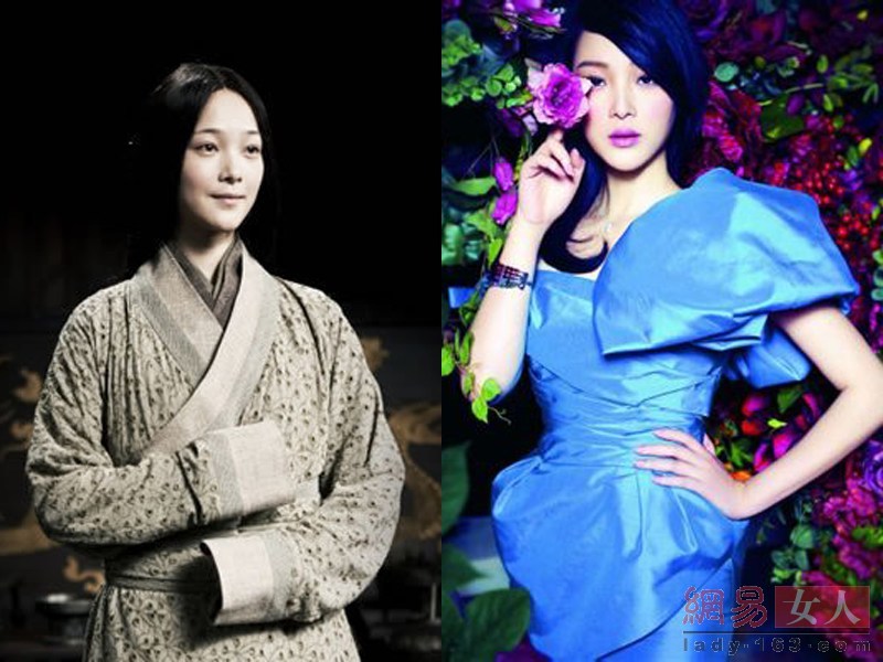《王的盛宴》虞姬，片中何杜娟饰演的虞姬自然清新、纯净柔美，好像刚刚落入凡间一样。