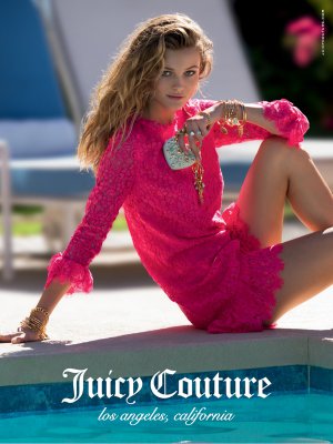 艾迪塔·维尔珂薇楚泰代言Juicy Couture 2015春夏系列广告