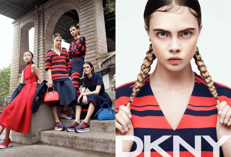 名模出镜DKNY2015春季女装系列广告大片