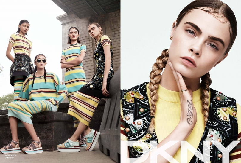 名模出镜DKNY2015春季女装系列广告大片