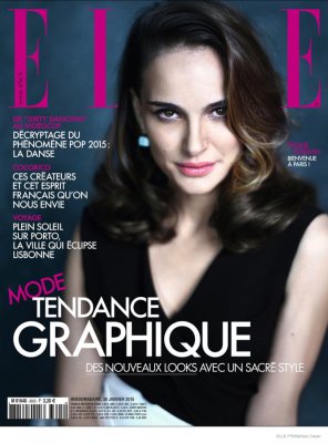 演员娜塔莉·波特曼登《ELLE》法国版杂志封面