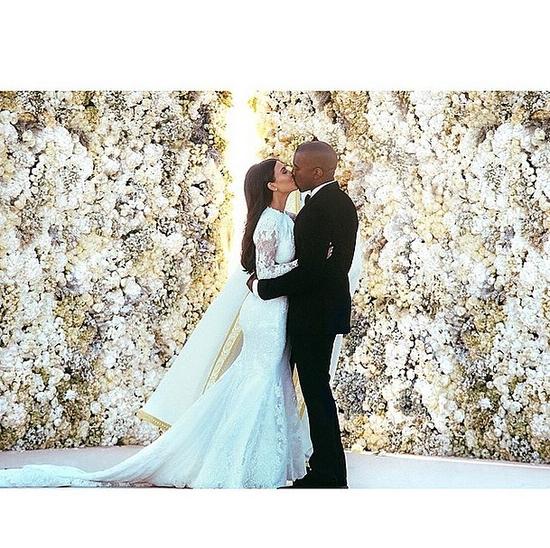 Kim Kardashian和Kanye West的婚礼照片