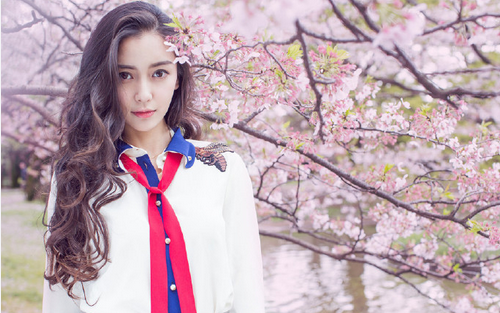 Angelababy 全新《樱花说 》写真