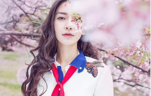 Angelababy 全新《樱花说 》写真